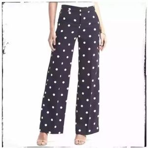 ISO Banana Republic Wide Leg Polka Dot Trouser. Size 12